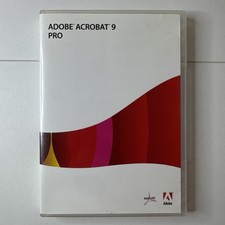 Adobe Acrobat 9 Pro Windows Installation DVD Disc w/ Serial Number