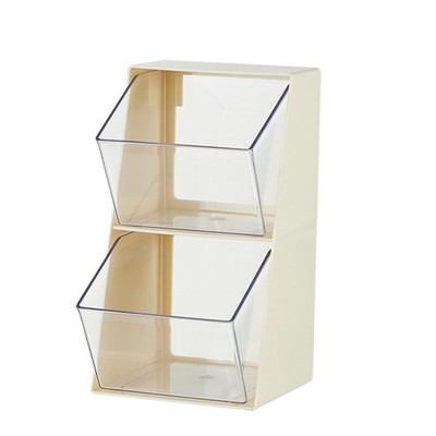 Tea Bag Organizer 2 Layer Clear Bar Accessories Dust Proof Coffee Pod Holder SET