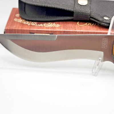Sharps Cutlery Coon Hunter Fixed Blade Knife SHP-119FW w/ Sheath