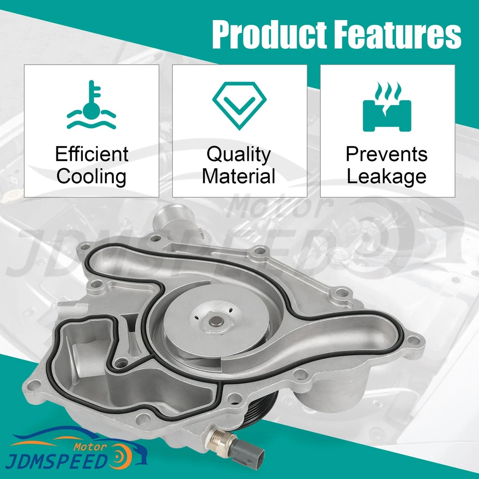 Bomba de agua con sensor de temperatura para Chrysler 300 Dodge Challenger Charge 11-22 AW6653 Foto 2 de 4