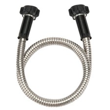 Yanwoo 304 Stainless Steel 2 Feet Short Garden Hose with Female to 2ft, Black 