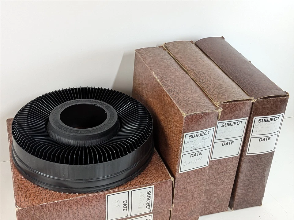 Lot of 5 Sawyer's GAF Sears S-100 Rotary Carousel Slide Trays 100 Capacity Trays - Image 2 of 4