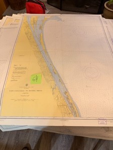 Jupiter Inlet to Fowery Rocks - US Coast & Geodetic Survey Nautical Maritime Map