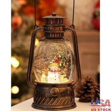 Lighted Snowman Cardinal Deer Snow Globe Lantern Musical Christmas Decoration US
