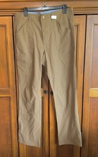 Toad & Co Barrow Pant Mens Size 34 Brown Hiking Cargo Stretch EXCELLENT Cond