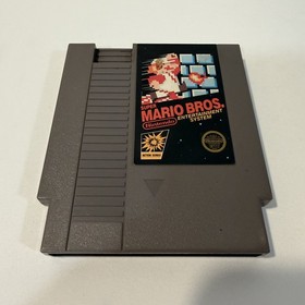 Super Mario Bros NES 5-Screw + Duck Hunt NES 5-Screw Cartridge Bundle Original