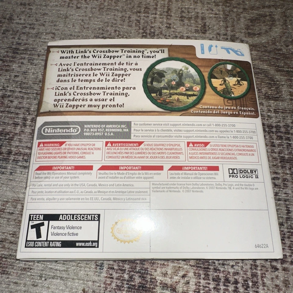 Link’s Crossbow Training (Nintendo Wii) Legend Of Zelda - SEALED, BRAND NEW - Image 3 of 3