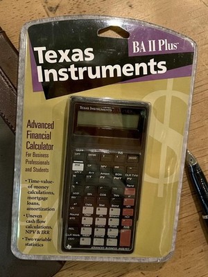 Texas Instruments BA II Plus Advanced Financial Calculator Sealed New