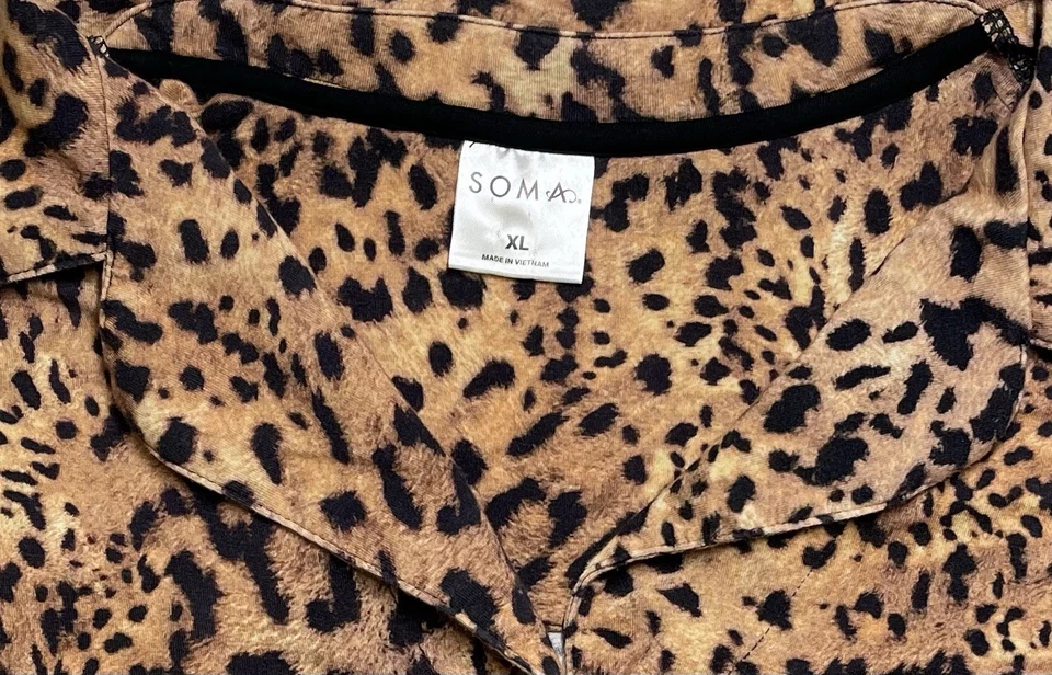 soma cool nights Leopard pajamas Set - Image 3 of 4