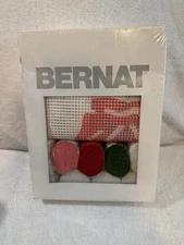 Vintage Bernat Latch Hook Rug Kit – Rose Flower Design WH4111 – New Sealed