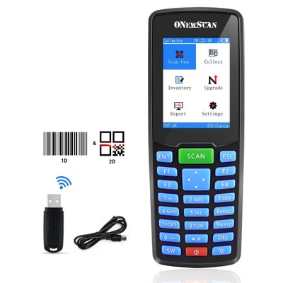 Wireless Barcode Scanner, Portable Inventory Scanner 1D&2D&PDF417 Handheld Ba...