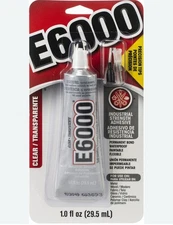 NEW E6000 Clear Adhesive With Precision Tips-1oz