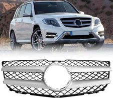 Front Bumper Grille For Mercedes Benz 2013-2015 X204 GLK250 GLK300 GLK350 Grill 