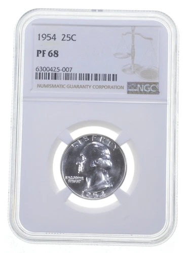 PF68 1954 Washington Quarter NGC PR Proof *9877
