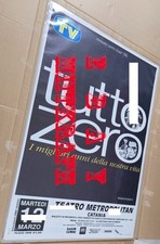 RENATO ZERO – 1996 POSTER TOUR TUTTO ZERO – 70 x 100 - OTTIMO STATO - RARO