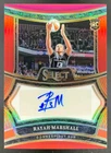 Rayah Marshall 2025 Panini WNBA Select Signatures Red Prizm RC Auto Sun /99