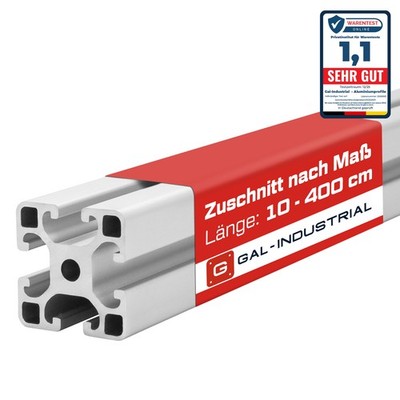 Alu Profil 40x40 mm Konstruktionsprofil Nut8 Aluminium AlClipTec fur Bosch Item