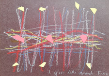 ENNIO FINZI: Raro Pezzo Unico / Tecnica Mista, Firmata, con Autentica. STUPENDA!