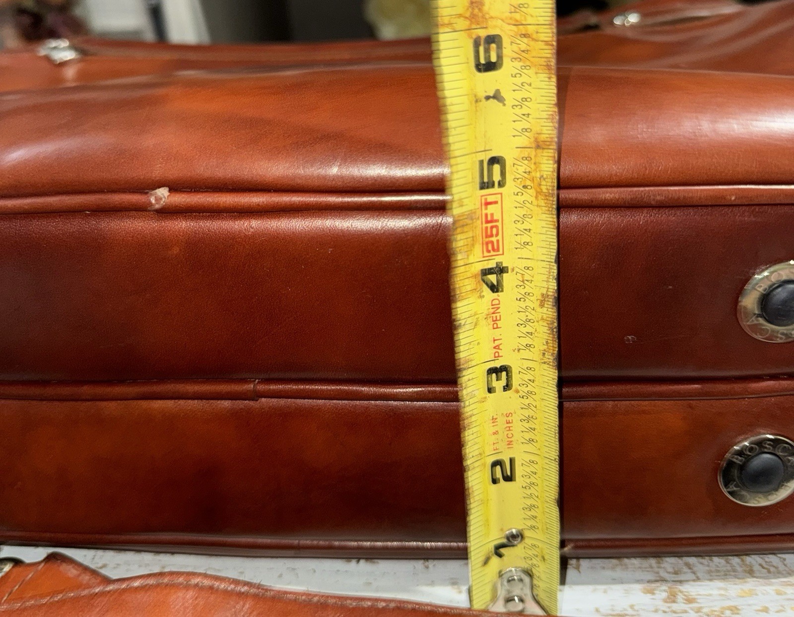 Bosca Old Leather/ Stringer Briefcase/ Italian Le… - image 20