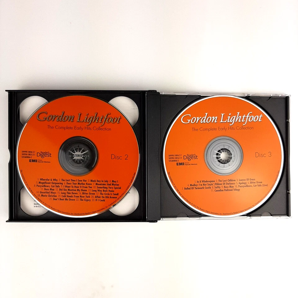 Gordon Lightfoot:The Complete Early Hits Collection 2012 3-CD Set Readers Digest - Image 4 of 4