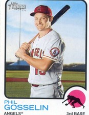 2022 Topps Heritage #345 Phil Gosselin - Los Angeles Angels