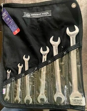 Wright Tool 6 PC SAE Double Open End Wrench Set