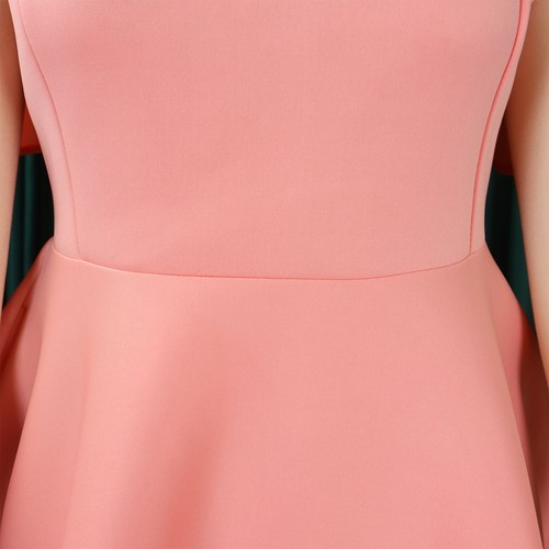 Vestido midi informal con volantes manga corta para invitada de boda línea A para mujer - Imagen 21 de 65