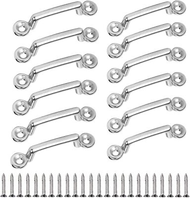 12 Pcs Kayak Fixed Ring Deck Bimini Strap Pad Eye Metal 316 Stainless