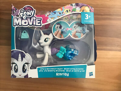 NEW Hasbro My Little Pony The Movie RARITY pony (Land And Sea Fashion ...