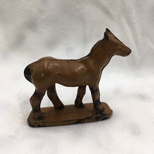 Vintage Auburn Rubbber BROWN HORSE Figure AUB-RUBR U.S.A.