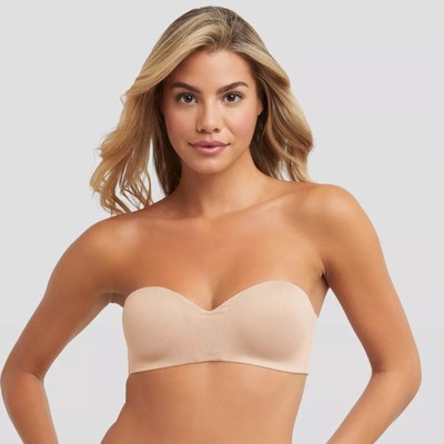 Maidenform Self Expressions Women's Wireless Strapless Bra Beige Size 36D