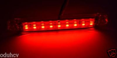 10 Pezzi 12V LED Rosso Posizione Posteriore Luci Camion Rimorchio Auto - Foto 6