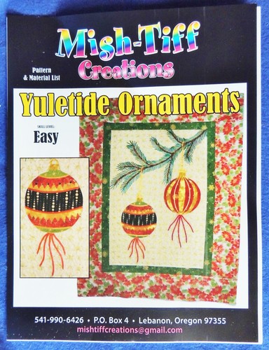 Yuletide Ornaments Christmas Quilt Pattern Mish-Tiff Creations MSH002 Skill Easy - Picture 2 of 2