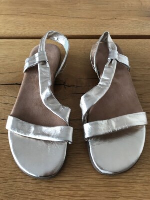 Aerosoles -edle, bequeme Sandaletten Sandalen - Gr. 40 Gold - Sehr guter Zustand
