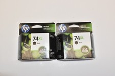 HP 74XL Black High Capacity Ink Cartridge x2 EXPIRED April 2014 New