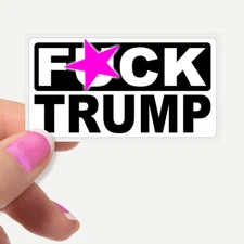 "F**K TRUMP" Funny Political Statement Bulk Stickers FDT Trump Lost Get Over It
