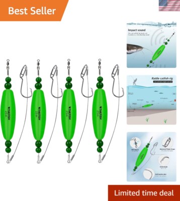 Santee Rig Catfish Rattling Floats - EVA Foam Bait Rigs for All Catfish Species