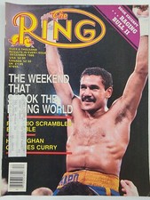 The Ring Boxing Magazine December 1986 Edwin Rosario Cover Butch Lewis Interview