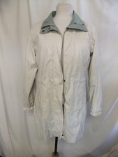 Ladies Coat Parka Hawkshead Uk 12, Cream & Khaki Trims/lining, Zip, Used 7949