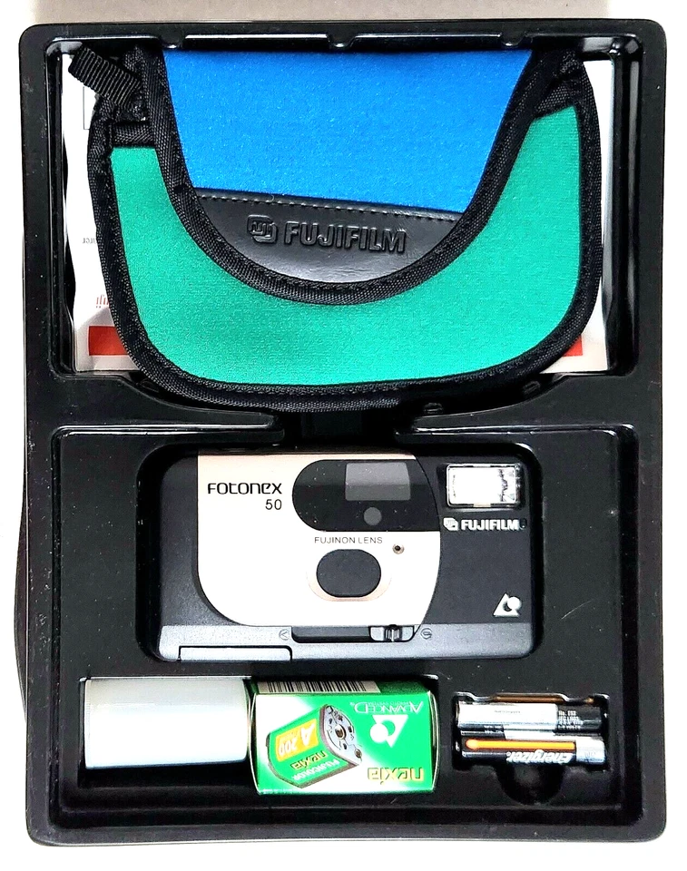 Fujifilm Fotonex 50 Film Camera Set - NEVER USED - Original A200 Film (1996) - Image 2 of 4
