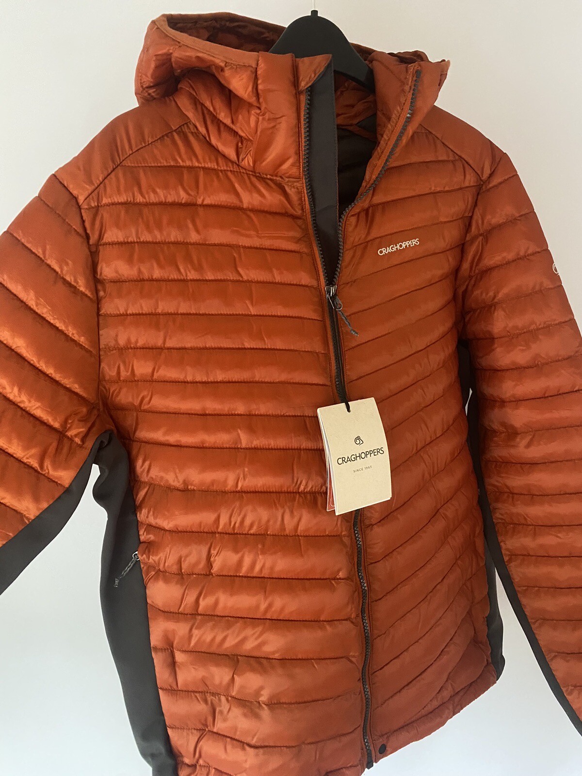 Craghoppers Mens ExpoLite Insulated Hooded Jacket Full Zip Puffer