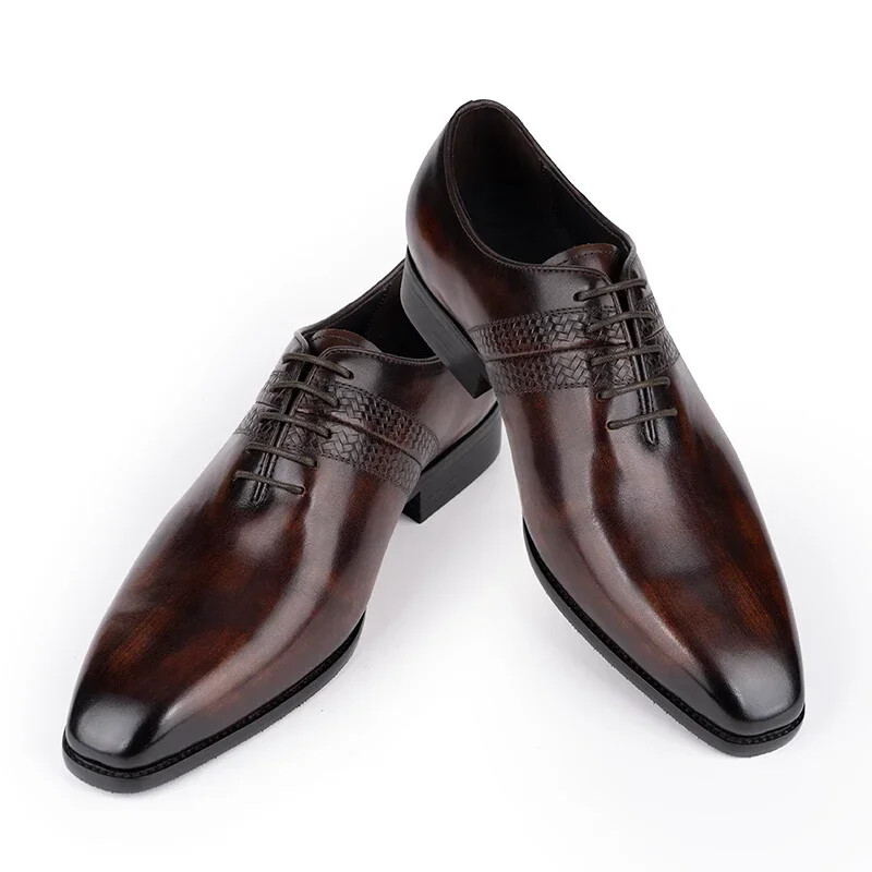 SAOLA Fashion Dress Shoes Men Business Casual Office Shoes Oxfords Shoes Footwear