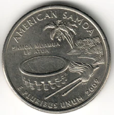 USA - 2009P - Washington ¼ $ - American Samoa - Rare - #11197