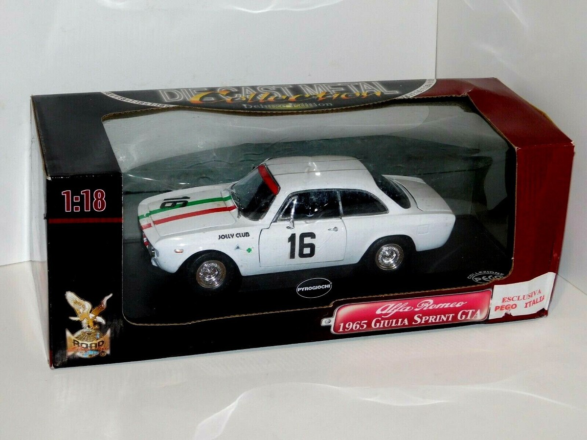 Alfa Romeo 1965 GIULIA SPRINT GTA Rally ROAD SIGNATURE PEGO 1:18