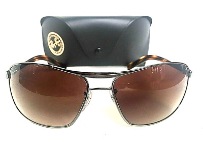 New Ray-Ban RB3470 RB 3470 3470L Silver 64mm Pilot Gradient Men's Sunglasses