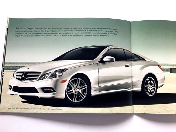 2010 Mercedes Benz E350 E550 26-page Car Sales Brochure Catalog E-Class Coupe Foto 4 de 4