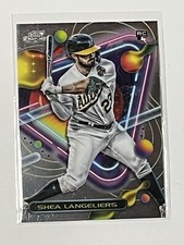 2023 Topps Cosmic Chrome Baseball SHEA LANGELIERS Base RC #51 Athletics Rookie