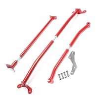 TA Technix Domstreben KIT Va/Ha ROT FÜR VW Polo 4 6N Ohne GTI/16V/DIESEL Stahl