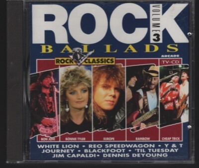ROCK BALLADS - VOLUME 3 - CD ARCADE   1991 VARIOUS - WHITE LION/RAINBOW/Y & T...