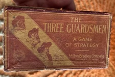 Antique 1930s ? Milton Bradley Co Three Guardsmen Musketeers Game of Strategy